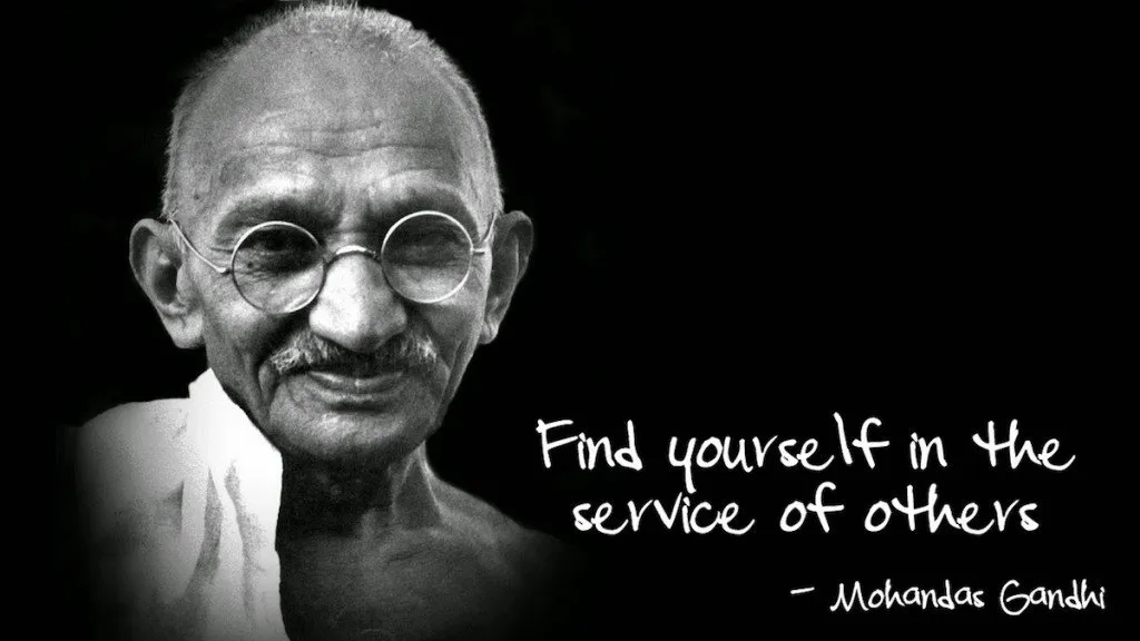 Ghandi help others