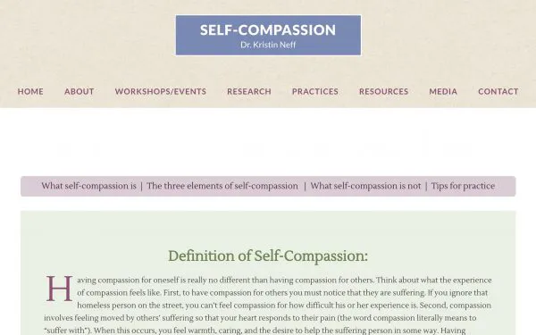 Self Compassion Neff
