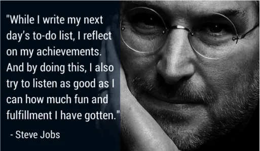 Steve Jobs quote completing