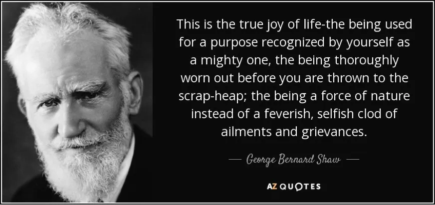 George Benard Shaw quote